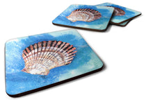 Load image into Gallery viewer, Shells Coasters - Set of 4 Lightweight Foam, Absorbent Drink Coasters