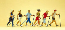 Load image into Gallery viewer, Preiser 10575 HO Scale Sports &amp; Recreation -- Nordic Walkers pkg(6)