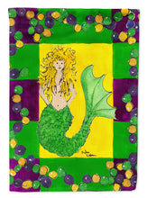 Load image into Gallery viewer, Mardi Gras Mermaid Flag Canvas House Size
