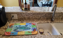 Load image into Gallery viewer, Crab Dish Drying Mat – Absorbent, Artistic Kitchen Essentials 8040DDM