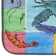 Load image into Gallery viewer, Crab Dish Drying Mat – Absorbent, Artistic Kitchen Essentials 8040DDM