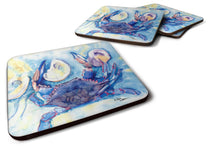 Load image into Gallery viewer, Crab Coasters - Set of 4 Lightweight Foam, Absorbent Drink Coasters