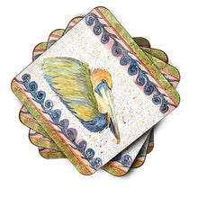 Load image into Gallery viewer, Bird - Pelican Coasters - Set of 4 Lightweight Foam, Absorbent Drink Coasters