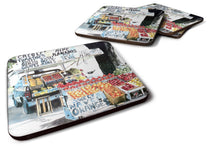 Load image into Gallery viewer, Fruit Stand Coasters - Set of 4 Lightweight Foam, Absorbent Drink Coasters
