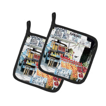 Load image into Gallery viewer, Fruit Stand Pot Holders - Set of 2 Decorative Kitchen Helpers | Made in the USA 8054PTHD
