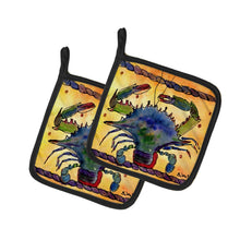 Load image into Gallery viewer, Crab Pot Holders - Set of 2 Decorative Kitchen Helpers | Made in the USA 8056PTHD