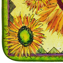 Load image into Gallery viewer, Flower - Sunflower Dish Drying Mat – Absorbent, Artistic Kitchen Essentials 8060DDM
