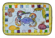 Load image into Gallery viewer, Crab Dish Drying Mat – Absorbent, Artistic Kitchen Essentials 8068DDM