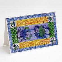 Load image into Gallery viewer, Crab Male to Female Greeting Cards -  Blank Note Cards – 8-Pack of Artist-Designed Cards with Envelopes