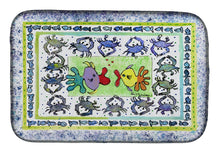 Load image into Gallery viewer, Kissing Fish Dish Drying Mat – Absorbent, Artistic Kitchen Essentials 8073DDM