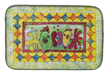 Load image into Gallery viewer, Kissing Fish Dish Drying Mat – Absorbent, Artistic Kitchen Essentials 8074DDM