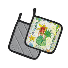 Load image into Gallery viewer, Red Headed Funky Mermaid Pot Holders - Set of 2 Decorative Kitchen Helpers | Made in the USA 8081PTHD