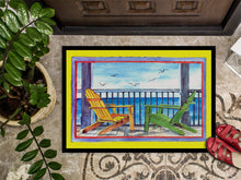 Load image into Gallery viewer, Adirondack Chairs Yellow Doormat - 24x36 Decorative Floor Mat – Indoor/Outdoor Rug