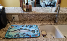 Load image into Gallery viewer, Fish Speckled Trout Dish Drying Mat – Absorbent, Artistic Kitchen Essentials 8086DDM