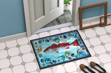 Load image into Gallery viewer, Fish Red Fish Doormat - 24x36 Decorative Floor Mat – Indoor/Outdoor Rug