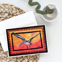 Load image into Gallery viewer, Pelican Orange Sky Greeting Cards -  Blank Note Cards – 8-Pack of Artist-Designed Cards with Envelopes