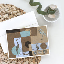 Load image into Gallery viewer, Blue Heron, Crab and Pelican Browns Greeting Cards -  Blank Note Cards – 8-Pack of Artist-Designed Cards with Envelopes