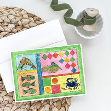 Load image into Gallery viewer, Blue Heron, Crab, Pelican and Shrimp Greeting Cards -  Blank Note Cards – 8-Pack of Artist-Designed Cards with Envelopes