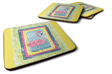 Load image into Gallery viewer, Bird - Flamingo Coasters - Set of 4 Lightweight Foam, Absorbent Drink Coasters