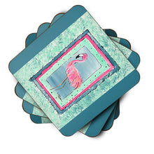 Load image into Gallery viewer, Bird - Flamingo Coasters - Set of 4 Lightweight Foam, Absorbent Drink Coasters