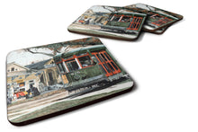 Load image into Gallery viewer, New Orleans Streetcar Coasters - Set of 4 Lightweight Foam, Absorbent Drink Coasters