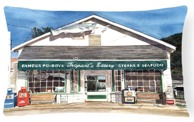 Trapani's Eatery Decorative   Canvas Fabric Pillow