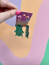 Load image into Gallery viewer, Beetle Earrings
