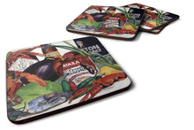 Load image into Gallery viewer, Louisiana Spices Coasters - Set of 4 Lightweight Foam, Absorbent Drink Coasters