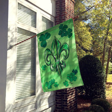 Load image into Gallery viewer, St Patrick's Day Fleur de lis Flag Canvas House Size