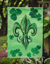 Load image into Gallery viewer, St Patrick's Day Fleur de lis Garden Flag – Decorative Outdoor Yard Flag