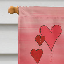 Load image into Gallery viewer, Valentine's Day Fleur de lis Flag Canvas House Size