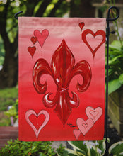 Load image into Gallery viewer, Valentine's Day  Fleur de lis Garden Flag – Decorative Outdoor Yard Flag