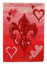 Load image into Gallery viewer, Valentine's Day  Fleur de lis Garden Flag – Decorative Outdoor Yard Flag