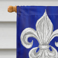 Load image into Gallery viewer, USA Fleur de lis Patriotic American Flag Canvas House Size