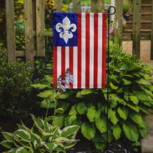 Load image into Gallery viewer, USA Fleur de lis Patriotic American Garden Flag – Decorative Outdoor Yard Flag