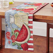 Load image into Gallery viewer, Tache Fruity Drinks Watermelon Lemonade Woven Tapestry Table Runners (13082TR)