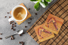 Load image into Gallery viewer, Shrimp Coasters - Set of 4 Lightweight Foam, Absorbent Drink Coasters