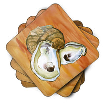 Load image into Gallery viewer, Oyster Coasters - Set of 4 Lightweight Foam, Absorbent Drink Coasters