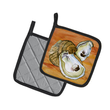 Load image into Gallery viewer, Oyster Pot Holders - Set of 2 Decorative Kitchen Helpers | Made in the USA 8142PTHD