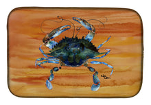 Load image into Gallery viewer, Crab Dish Drying Mat – Absorbent, Artistic Kitchen Essentials 8143DDM