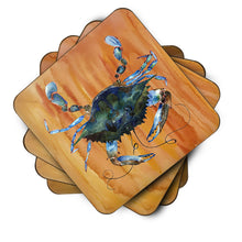 Load image into Gallery viewer, Crab Coasters - Set of 4 Lightweight Foam, Absorbent Drink Coasters