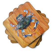 Load image into Gallery viewer, Crab Coasters - Set of 4 Lightweight Foam, Absorbent Drink Coasters