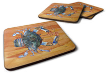 Load image into Gallery viewer, Crab Coasters - Set of 4 Lightweight Foam, Absorbent Drink Coasters
