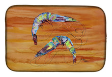 Load image into Gallery viewer, Shrimp Dish Drying Mat – Absorbent, Artistic Kitchen Essentials 8145DDM