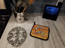 Load image into Gallery viewer, Shrimp Pot Holders - Set of 2 Decorative Kitchen Helpers | Made in the USA 8145PTHD