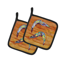 Load image into Gallery viewer, Shrimp Pot Holders - Set of 2 Decorative Kitchen Helpers | Made in the USA 8145PTHD