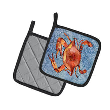 Load image into Gallery viewer, Crab Pot Holders - Set of 2 Decorative Kitchen Helpers | Made in the USA 8147PTHD