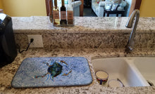 Load image into Gallery viewer, Crab Dish Drying Mat – Absorbent, Artistic Kitchen Essentials 8151DDM