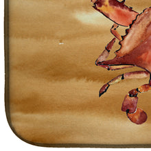 Load image into Gallery viewer, Cooked Crab Sandy Beach Dish Drying Mat – Absorbent, Artistic Kitchen Essentials 8154DDM