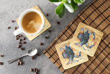 Load image into Gallery viewer, Crab Coasters - Set of 4 Lightweight Foam, Absorbent Drink Coasters